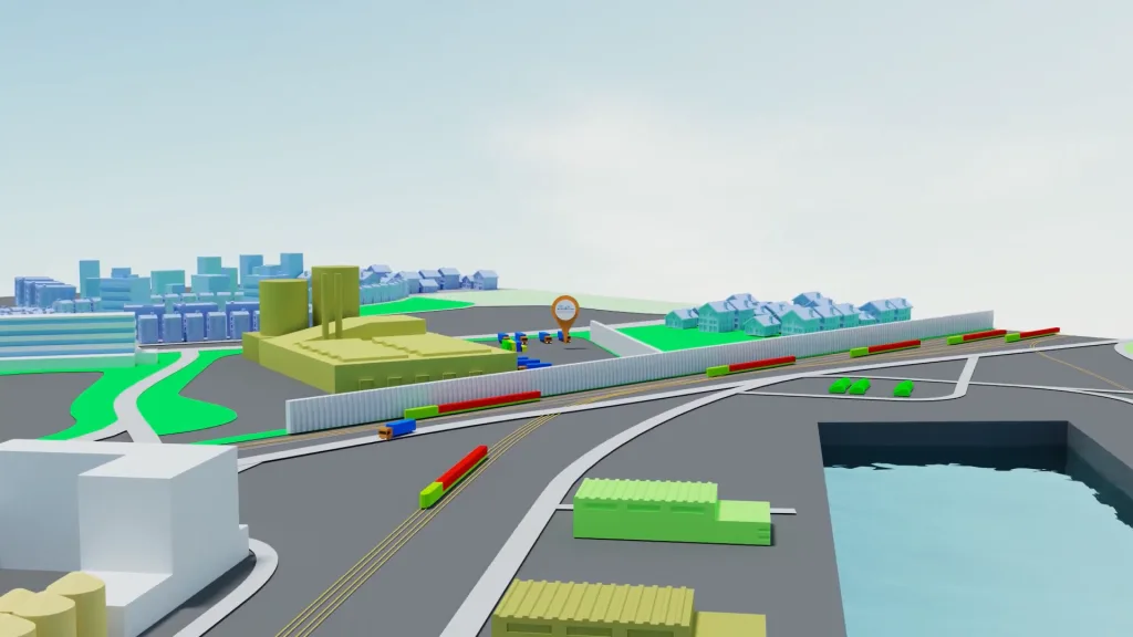 3D-Modell Hafen